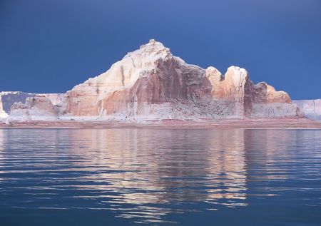 calm before the storm - lake powell, utの写真素材