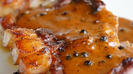 Pig steak, homemade from Thailandの写真素材