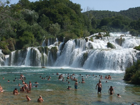 Skradinski Buk, KRKA Waterfall, Croatia, July 16, 2009のeditorial素材