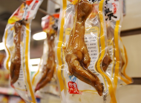 Food in China  market, Chongqing, China, July 28, 2010のeditorial素材