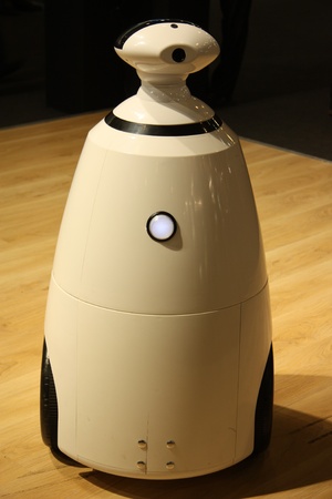 Telepresence Robot at Sony stand Exhibition Photoforum-expo 2011 in Moscow - April 17, 2011のeditorial素材