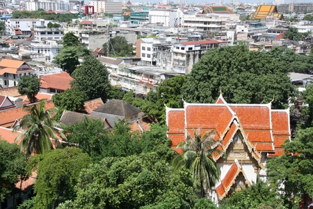 Bird eye view of Bangkok, Thailandのeditorial素材