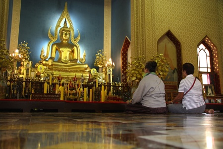The Marble Temple sanctuary, Bangkok, Thailand - 23.07.2011のeditorial素材