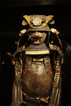 Ancient samurai armour presents Martial Arts of Japan, Moscow, Exhibition Art of Warのeditorial素材