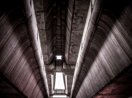 construction of railway sky trainの写真素材