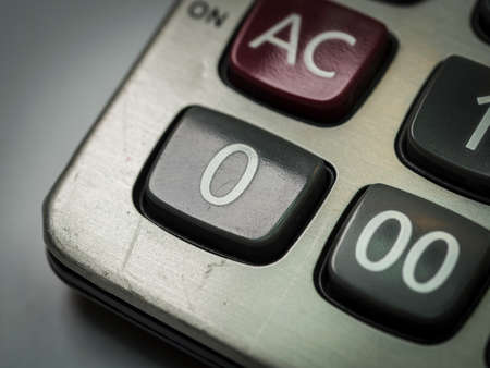 number on calculatorの写真素材