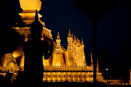 Vientiane  Pha That Luangの写真素材