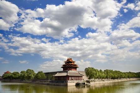 One of the towers of the Forbidden Cityの写真素材