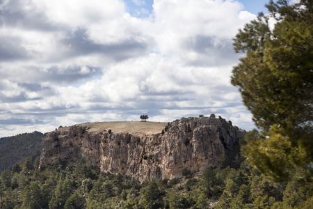 La Caixa of Valderrobres from Beceiteの写真素材