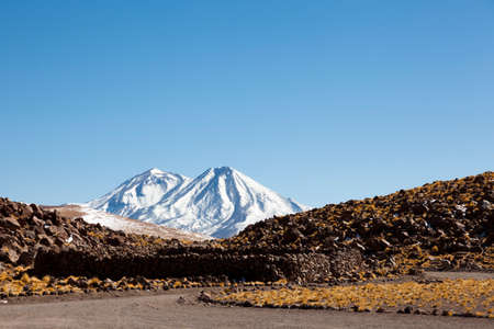 Panoramic of laguna Miscantiの写真素材
