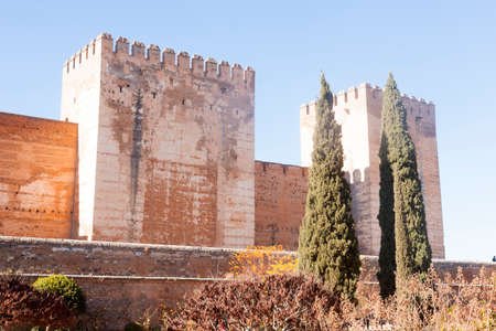 Granada, Spain-Jenuary 17, 2017: Many tourists visit La Alhambra in Granada. one of the most important monuments in the worldのeditorial素材