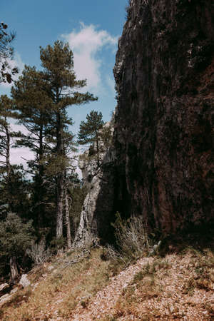 La Caixa of Valderrobres from Beceite. Teruel province