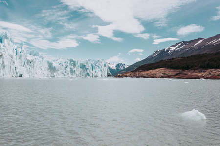Los Glaciares National Park in the south west of Santa Cruz province, Argentina.の写真素材