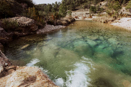 UlldemÃ³ river gorge in Spain. Teruel provinceの写真素材
