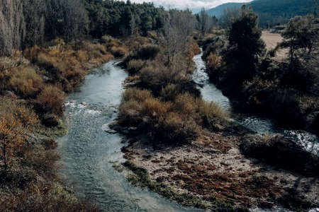 Views of Matarranya river in Teruel province. Spain