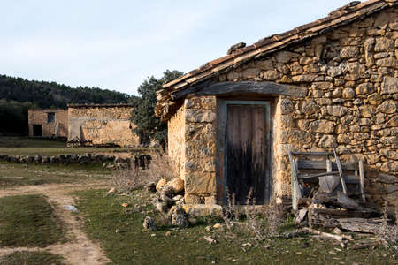 Views of Torres de Arca. Last village of Matarranya department to Castellonの写真素材