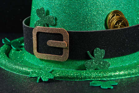 Leprechaun Party Hat With Shamrocks And Gold Coins