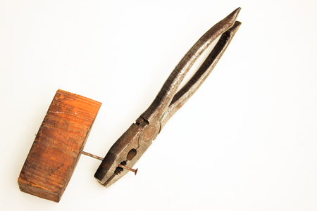 Old rusty tools must be replaced with new ones.の写真素材