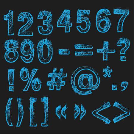 Set of head of the Persian four cat graphicsのイラスト素材