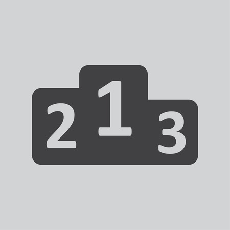 Prize podium - vector icon. For sports competitionsのイラスト素材