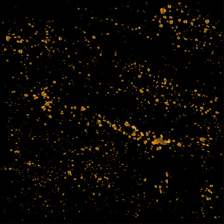 Seamless pattern with hand drawn brush stroke abstract golden ornament.のイラスト素材