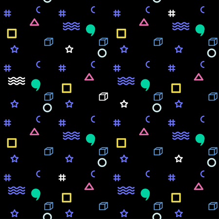 Abstract seamless vector pattern for girls, boys clothes. Creative background with dots, geometric...