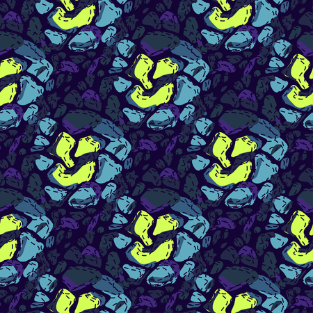 Abstract seamless vector pattern for girls, boys, clothes. Creative background with dots, geometric figures Funny wallpaper for textile and fabric. Fashion style. Colorful brightのイラスト素材