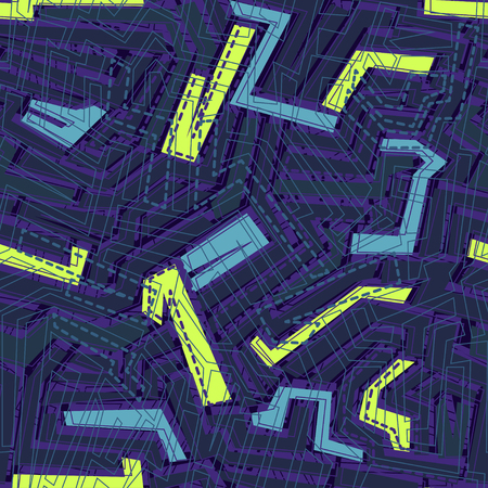 Abstract seamless vector pattern for girls, boys, clothes. Creative background with dots, geometric figures Funny wallpaper for textile and fabric. Fashion style. Colorful brightのイラスト素材