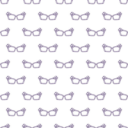 hand drawn seamless vector pattern with Sunglasses for girls, boys, clothes. Creative background with Doodle summer wallpaper for textile and fabric. Fashion style.のイラスト素材