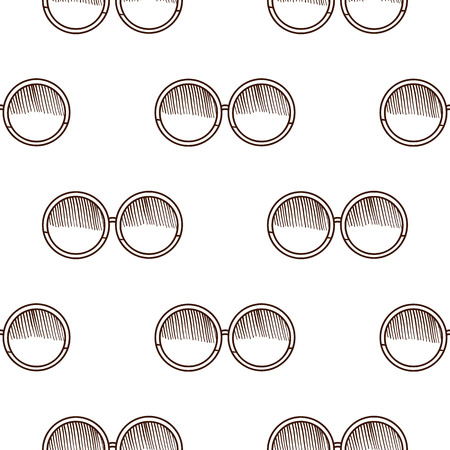 hand drawn seamless vector pattern with Sunglasses for girls, boys, clothes. Creative background with Doodle summer wallpaper for textile and fabric. Fashion styleのイラスト素材