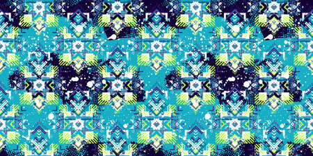 Tribal Boho ornament for boys and girls. Ethnic African pattern with chevrons and triangles. Aztec...