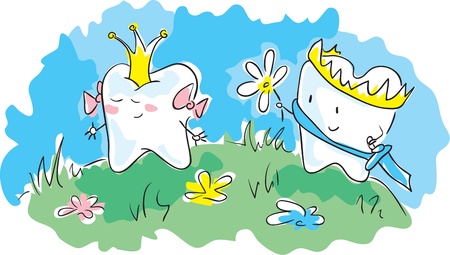 	Crowned teethのイラスト素材