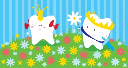 	Crowned teethのイラスト素材