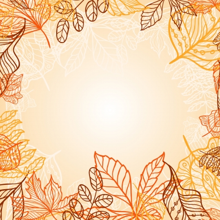 	Square leaves background for your disignのイラスト素材
