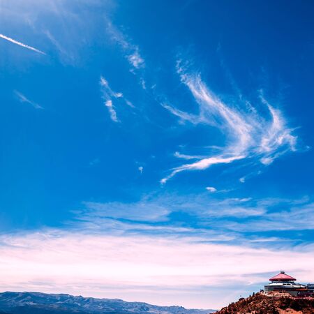 Square rocket viewの写真素材