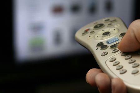 A remote control turning of a computer monitor