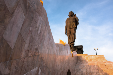 meaning of Buddha is "enlightened one." Any human being who is awakened to the fundamental truth about life can be called a Buddhaの写真素材