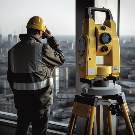 In the construction industry, survey engineers play a crucial role in ensuring that buildings and infrastructure projects are built to precise specifications. To achieve this, they use a range of advanced tools and technologies, including total station equipment, robotic total stations, and 3D laser scanners.AI generatedの素材