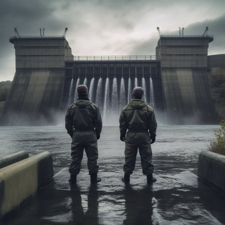 Engineers are at the forefront of the global effort to shift towards sustainable and renewable sources of energy, and one of the most promising technologies they are working on is hydroelectric power generation. Hydroelectric power is generated by harnessing the power of flowing water to spin turbines and generate electricity.generative aiの素材