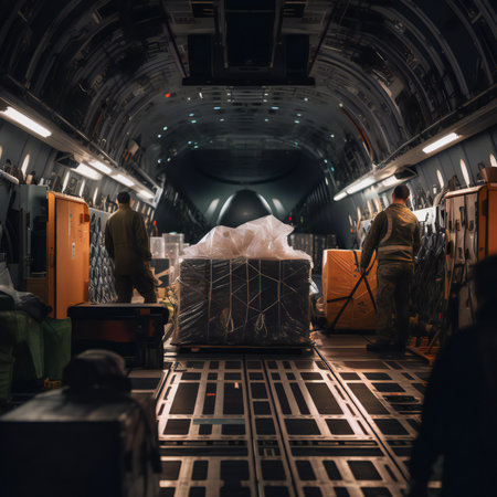 The Loading of Cargo onto the Airplane is a crucial step in the process of transporting goods and products around the world. Whether it's perishable items like food and medicine or time-sensitive packages, cargo airlines play a vital role in the global supply chain.generative aiの素材