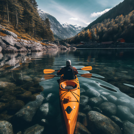 Summer brings the perfect opportunity to embark on thrilling canoe and kayak trips, immersing yourself in the beauty of nature and the joy of exploration. As the sun glistens on the water's surface, grab your paddle, don your life jacket, and prepare for unforgettable adventures on tranquil lakes, winding rivers, and hidden waterways.generative aiの素材
