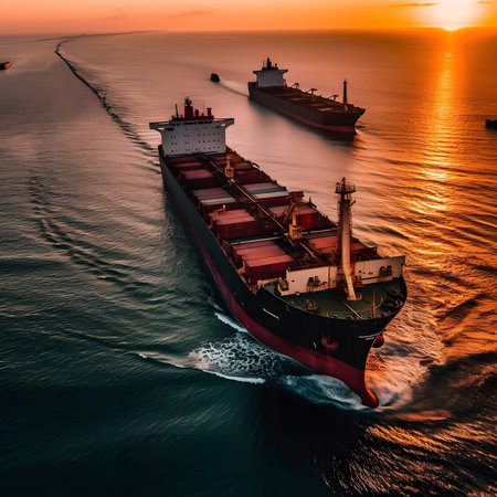 The Loading of Wheat on the Ship is a critical step in the process of bringing this essential commodity to global markets. Wheat is one of the world's most widely consumed grains, and demand for this staple food product continues to grow.generative aiの素材