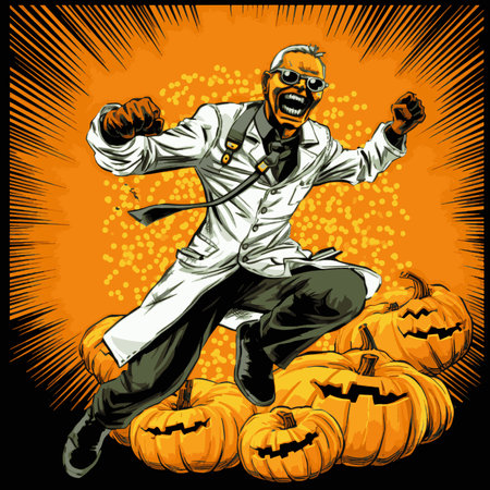 In this enchanting illustration, the world of healthcare merges with the magic of Halloween, creating a heartwarming scene that celebrates the dedication, compassion, and hope embodied by doctors and nurses. Dressed in charming costumes that mirror their real-life roles, these young healthcare heroes embark on a Halloween adventure that reflects the very essence of their profession â healing, caring, and spreading joy.のイラスト素材