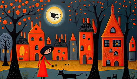 In this collection of Halloween night coloring graphics, the canvas comes alive with the magic of the season. Ghosts glide through the moonlit sky, pumpkins cast their eerie glow, and witches stir their cauldrons in enchanting detail.の素材