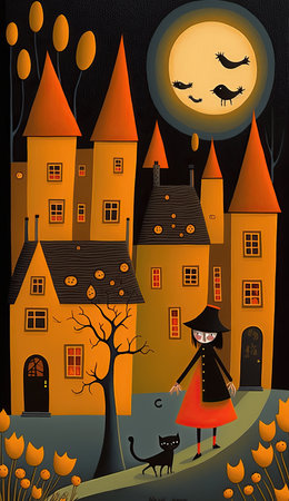 In this collection of Halloween night coloring graphics, the canvas comes alive with the magic of the season. Ghosts glide through the moonlit sky, pumpkins cast their eerie glow, and witches stir their cauldrons in enchanting detail.の素材