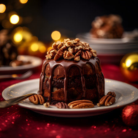 Christmas Pudding one of the most popular foods on Christmas Eve.AI generatedの素材