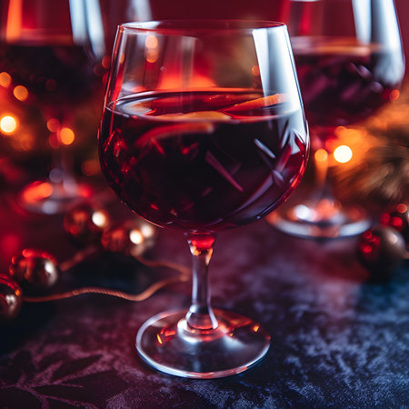 Mulled Wine one of the most popular foods on Christmas Eve.AI generatedの素材