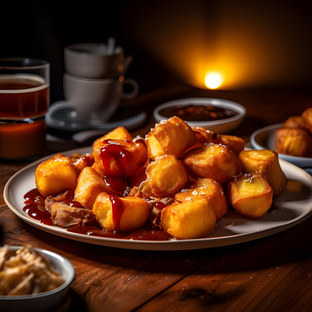 Roast potatoes one of the most popular foods on Christmas Eve.AI generatedの素材