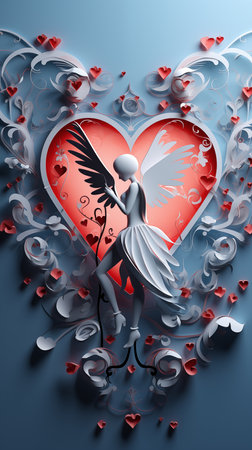 Valentine photos design for greeting cards Background Screen or other High quality printing work.の素材