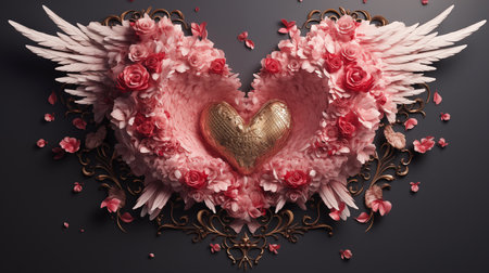 Valentine photos design for greeting cards Background Screen or other High quality printing work.の素材